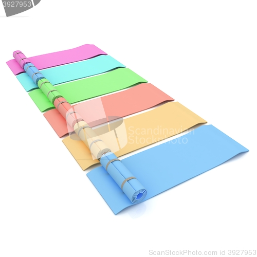 Image of karemats. 3D illustration