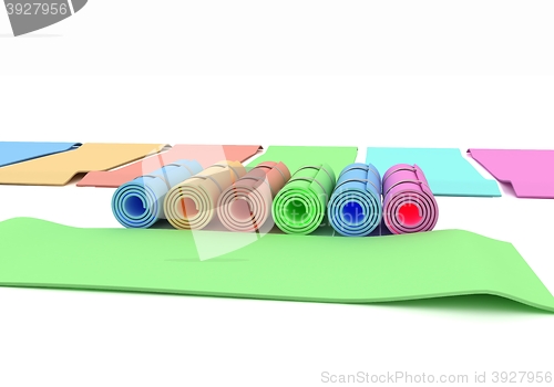 Image of karemats. 3D illustration
