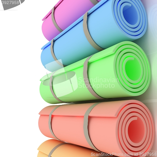 Image of karemats. 3D illustration