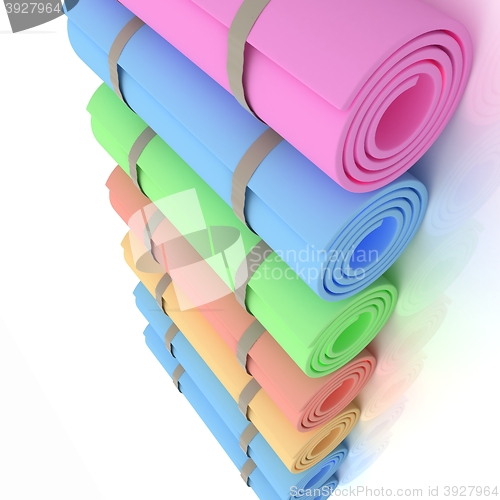 Image of karemats. 3D illustration