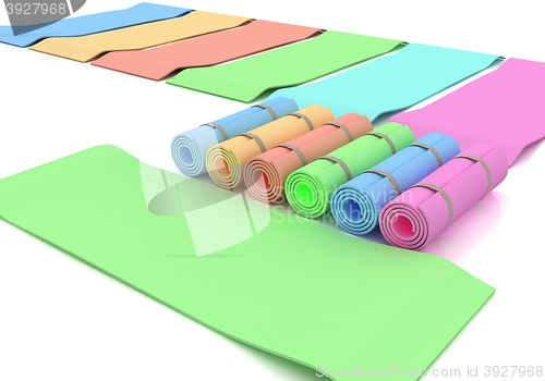Image of karemats. 3D illustration