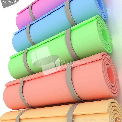Image of karemats. 3D illustration
