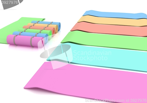 Image of karemats. 3D illustration