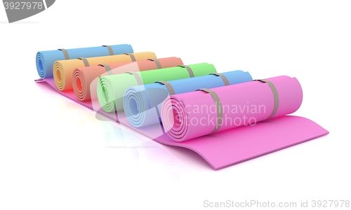 Image of karemats. 3D illustration