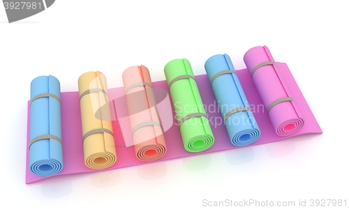 Image of karemats. 3D illustration