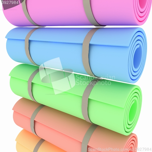 Image of karemats. 3D illustration