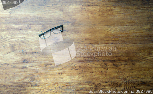 Image of Glasses on wood