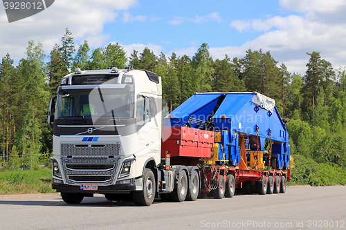 Image of Volvo FH16 750 Semi Transports Shipyard Crane Component 