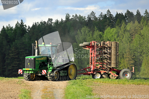 Image of Landscape with John Deere 9520T Crawler Tractor