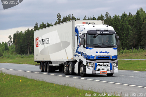 Image of Renault Trucks T Transports Goods on Motorway