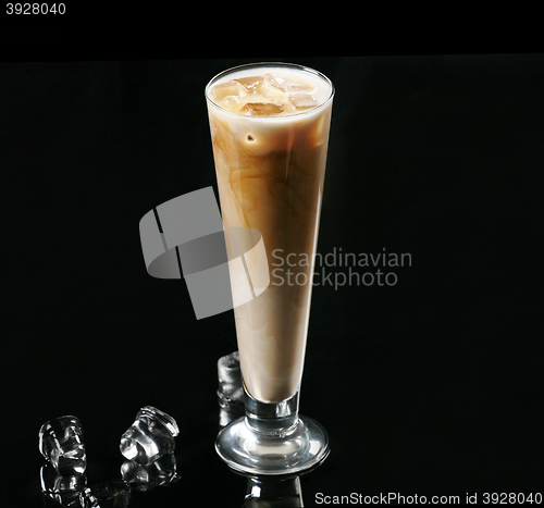 Image of iced coffee with milk