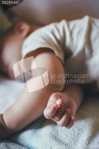 Image of small child sleeps