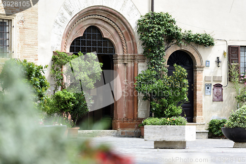 Image of Entrance of a house in Montefalco