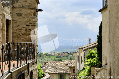 Image of view through housing alley