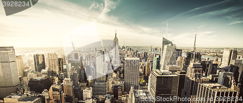 Image of Top view of New York City