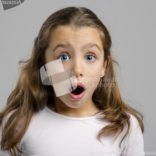 Image of Astonished little girl