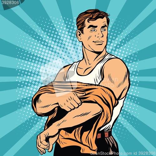 Image of Man dress shirt pop Sots art