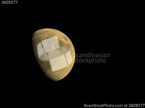 Image of Gibbous moon sepia