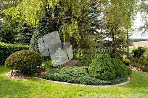 Image of Beautiful spring garden design