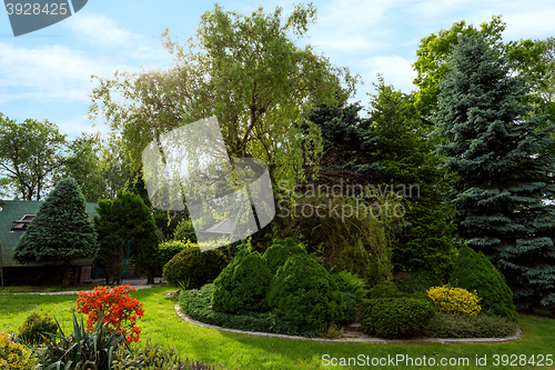 Image of Beautiful spring garden design