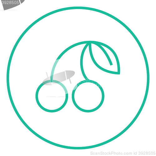 Image of Cherry line icon.