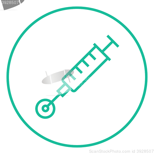 Image of In vitro fertilisation line icon.