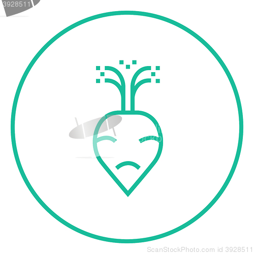 Image of Beet line icon.