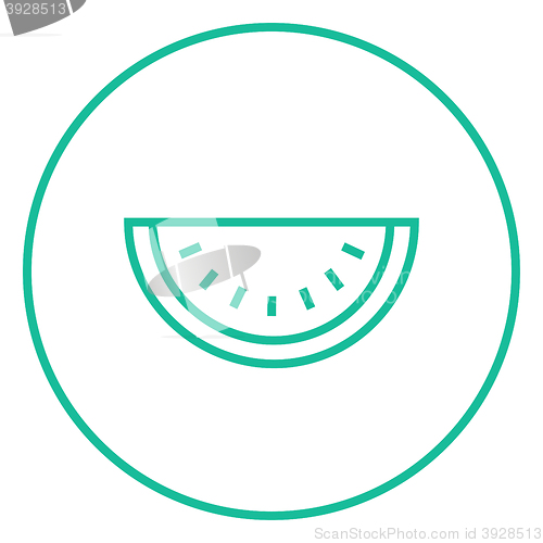 Image of Watermelon line icon.