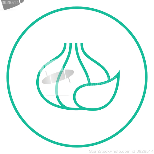 Image of Garlic line icon.