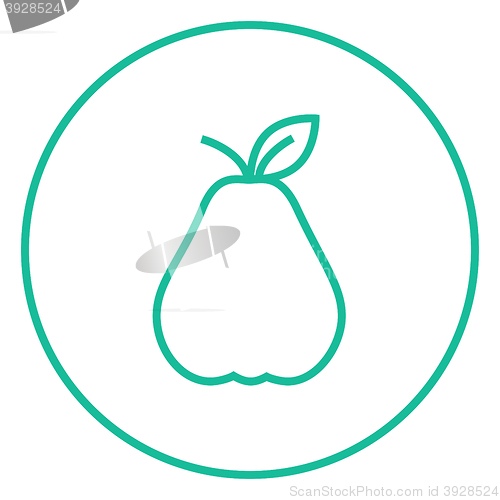 Image of Pear line icon.