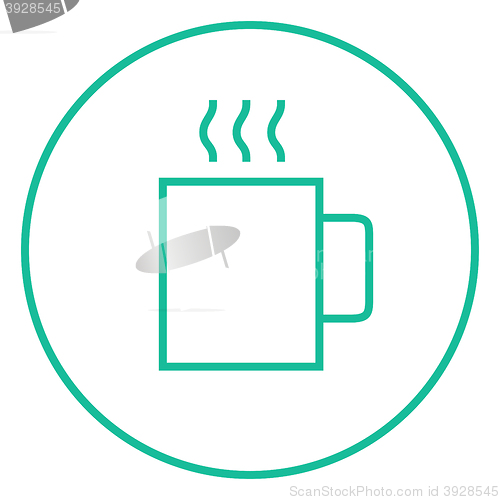 Image of Mug of hot drink line icon.