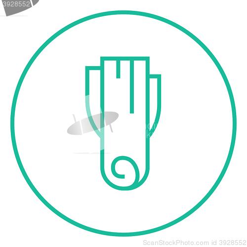 Image of Leek line icon.