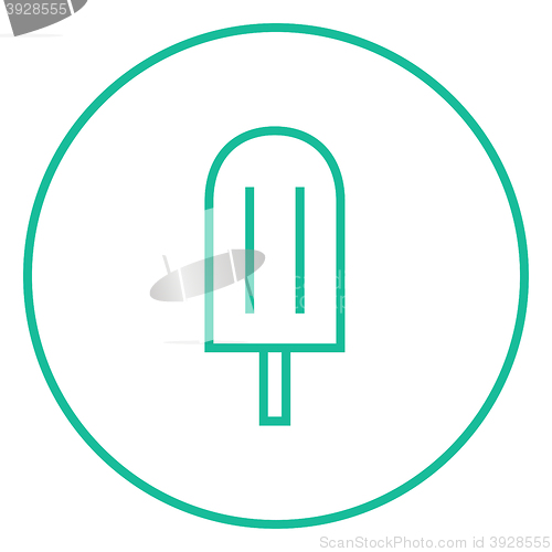 Image of Popsicle line icon.