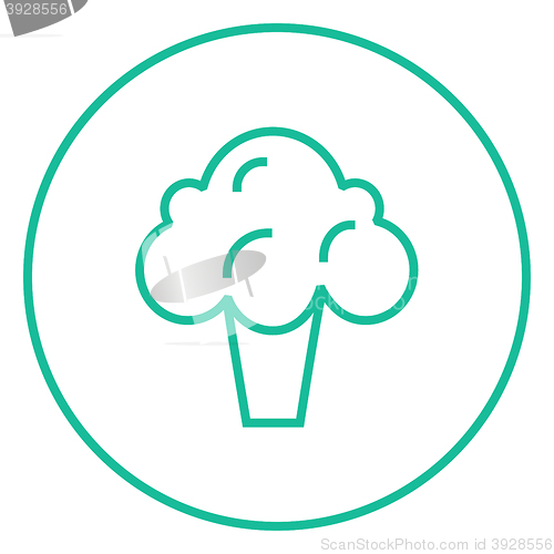 Image of Broccoli line icon.