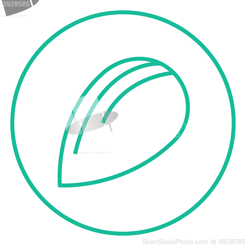 Image of Almond line icon.