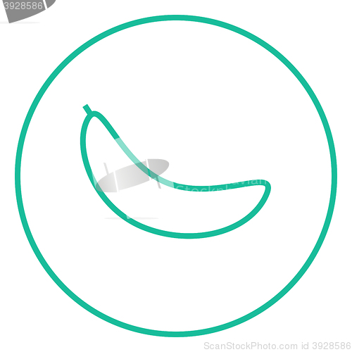 Image of Banana line icon.
