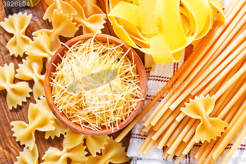 Image of raw pasta