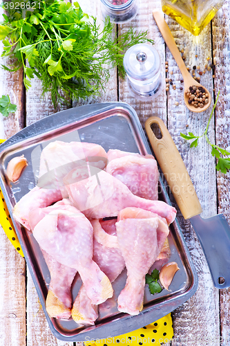 Image of raw chicken legs