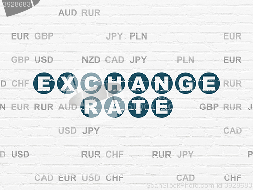 Image of Banking concept: Exchange Rate on wall background