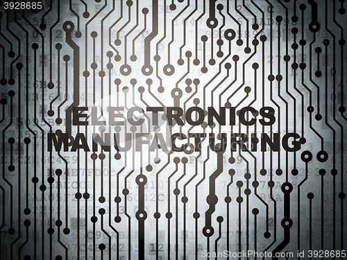 Image of Industry concept: circuit board with Electronics Manufacturing