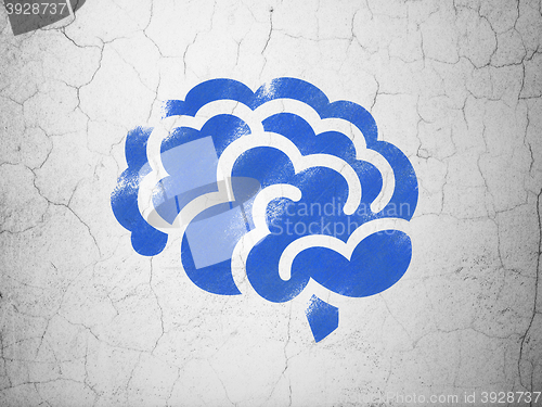 Image of Healthcare concept: Brain on wall background