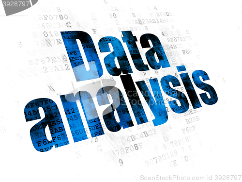 Image of Data concept: Data Analysis on Digital background