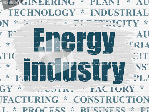 Image of Manufacuring concept: Energy Industry on wall background