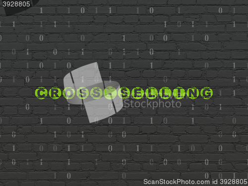 Image of Business concept: Cross-Selling on wall background