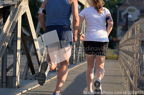 Image of couple jogging