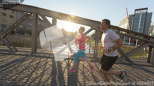 Image of couple jogging