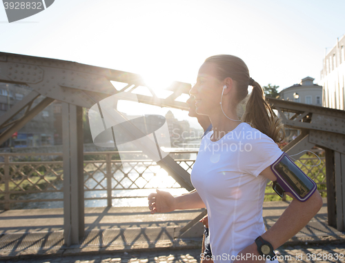 Image of couple jogging