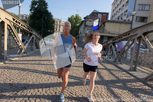 Image of couple jogging