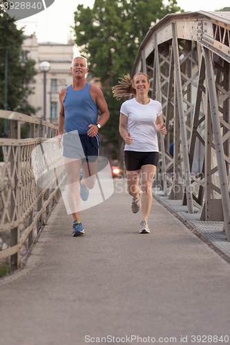 Image of couple jogging