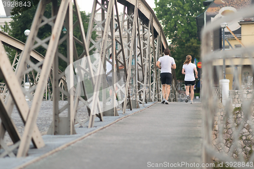 Image of couple jogging